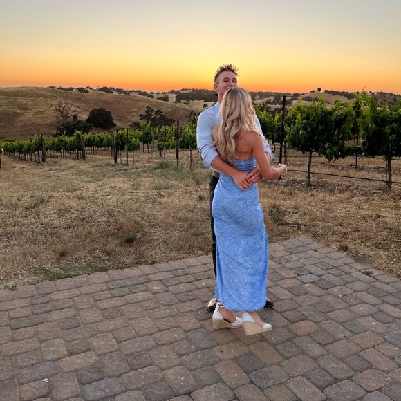 Zara Blue and White Dreamy Dress - Picture 2 of 7